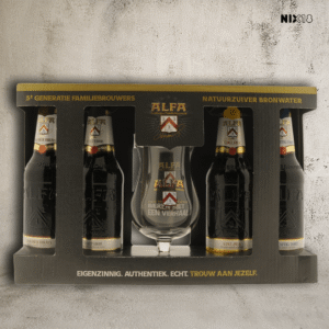 Alfa Bier Cadeaupakket + glas