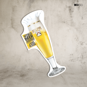 Alfa Bier koelkastmagneet Edel Pils World Beer Awards