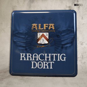 Wandbord Alfa Bier Brouwerij horeca of mancave - Krachtig Dort Alfa Bier
