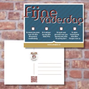 Ansichtkaart Alfa Bier Vaderdag