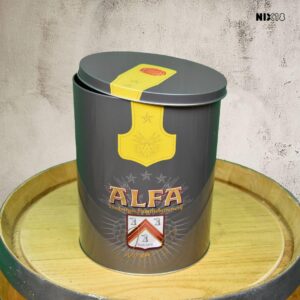 Alfa Bier decoratieve tin can blik bewaarblik