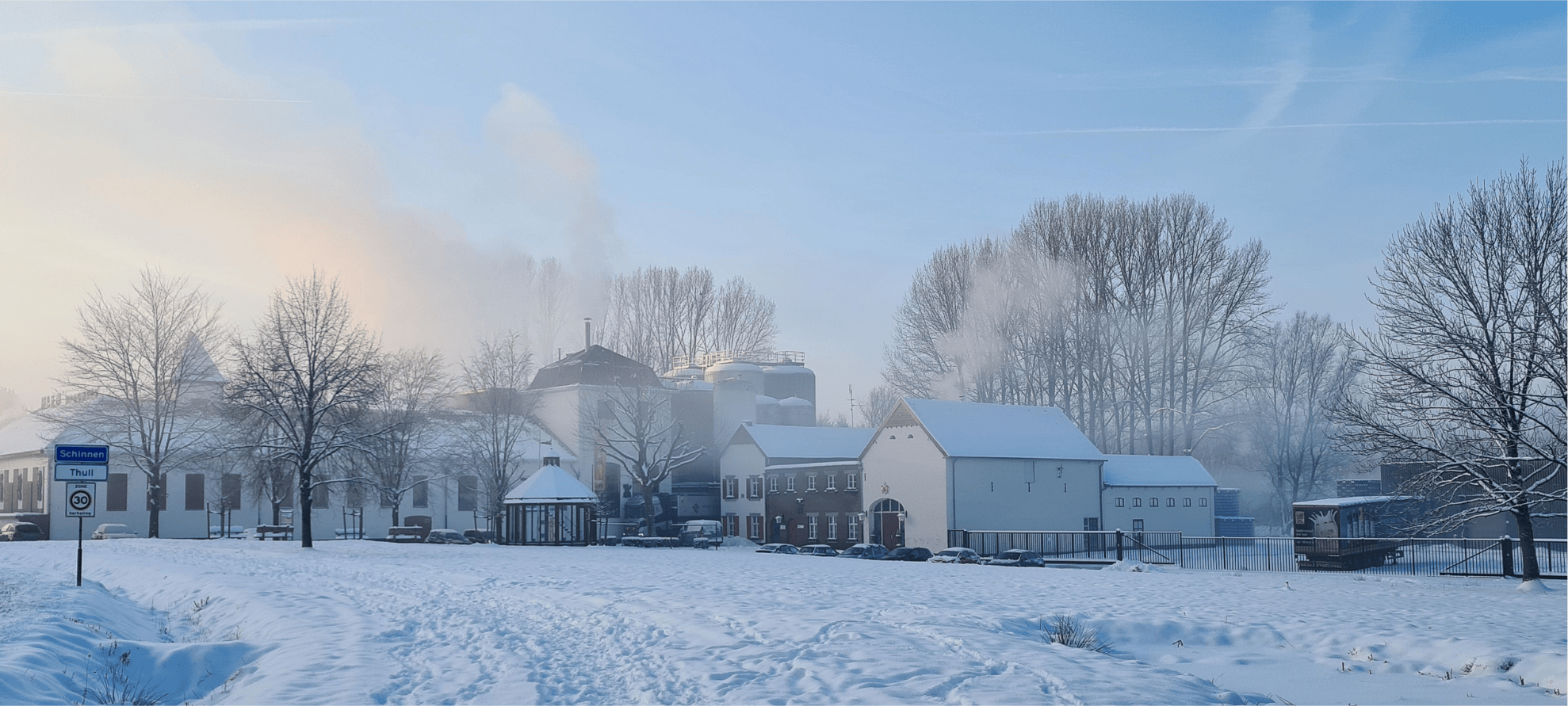 Alfa brouwerij tijdens winter uitje in de sneeuw rond kerst