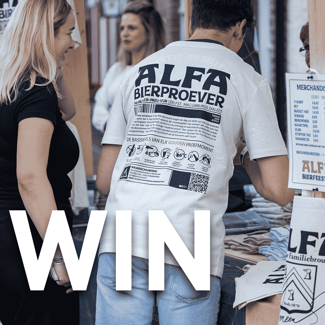 Winactie Alfa Bierproever t-shirt